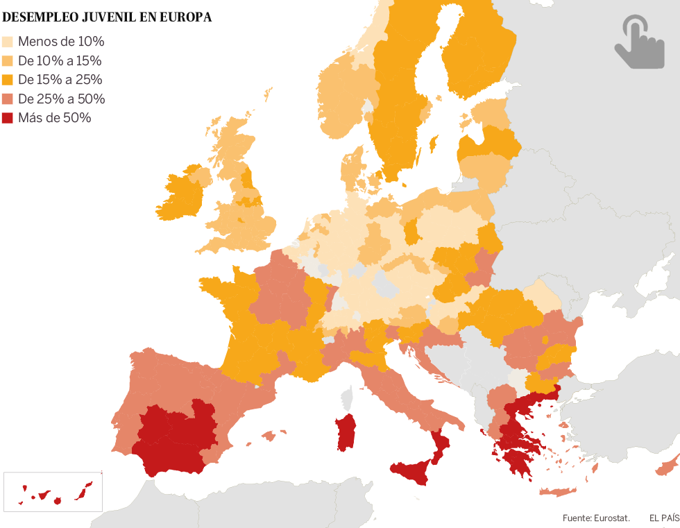 A difícil luta contra a epidemia de desemprego jovem no sul da Europa