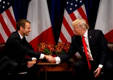Macron exhibe en Washington su relación privilegiada con Trump