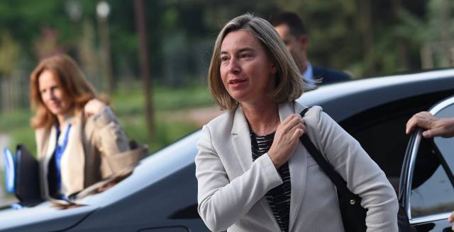Federica Mogherini, esta semana en Sofía.