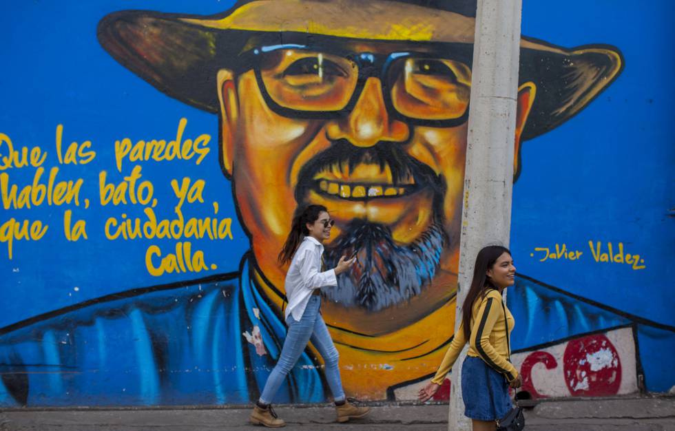 En las calles de Culiacán hay murales con el rostro de Javier Valdez.