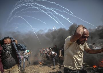 La primera línea de la desigual batalla de la frontera de Gaza
