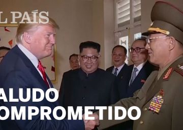 El chocante saludo militar de Trump a un general del régimen de Kim