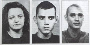 Beate Zschäpe, Uwe Böhnhardt y Uwe Mundlos, miembros de la banda neonazi NSU.