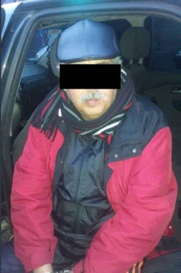 Jara Arancibia, fotografiado por la policía argentina en el momento de su detención.