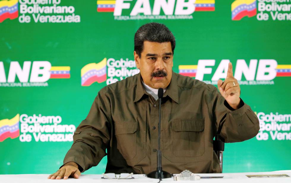 Maduro en un acto militar este sábado en Caracas