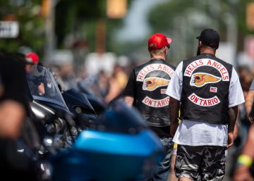 Los ‘Ángeles del Infierno’ de Canadá exhiben su poderío en un evento con 500 participantes