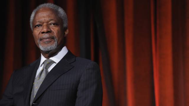 Kofi Annan, en Nueva York en 2012.