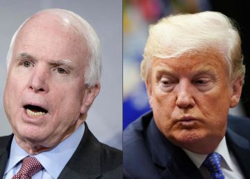 Trump cede y vuelve a poner la bandera a media asta en honor a McCain
