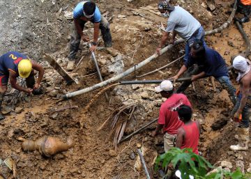 Filipinas busca sin tregua a las víctimas de cien deslizamientos causados por el tifón Mangkhut
