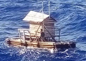 Un joven indonesio sobrevive 49 días a la deriva en una trampa para peces