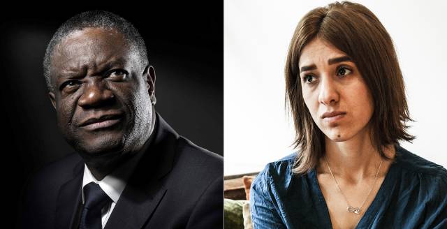 Nobel de la Paz 2018 al ginecólogo congoleño Denis Mukwege y la activista yazidí Nadia Murad