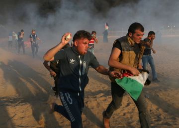 Siete palestinos muertos por disparos del Ejército israelí en una protesta en la frontera de Gaza