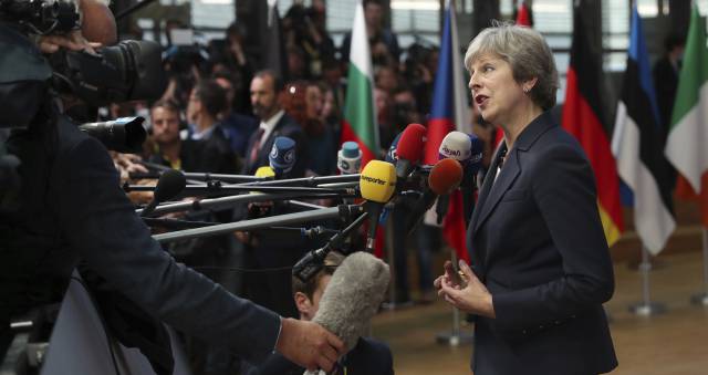 La primera ministra británica, Theresa May.