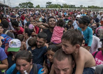 La caravana de migrantes centroamericanos avanza por México