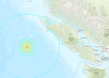 Un terremoto de 6.7 sacude la provincia canadiense de la Columbia Británica