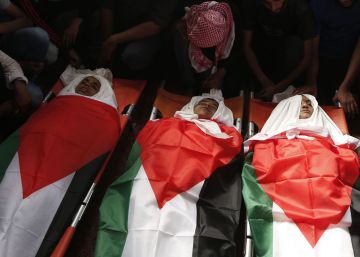La muerte de tres adolescentes en un ataque israelí conmociona Gaza