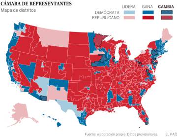 Las elecciones legislativas ahondan el rechazo a Trump en las áreas urbanas