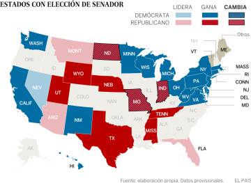 Las elecciones legislativas ahondan el rechazo a Trump en las áreas urbanas