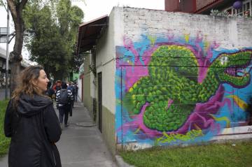 Grafiti cerca de San Lázaro, en la