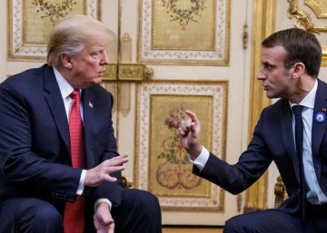 Trump se revuelve contra Macron y le echa en cara la ayuda americana en la Segunda Guerra Mundial
