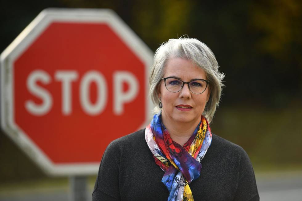 Jacline Mouraud en Bohal, en el oeste de Francia