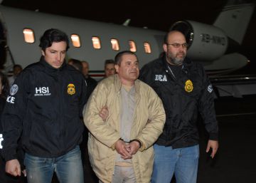 El Chapo, tras ser extraditado a Estados Unidos.