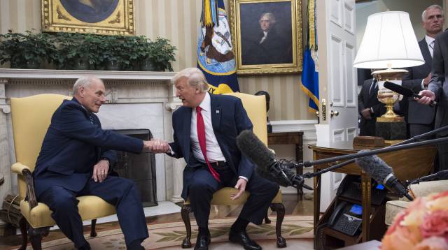 Kelly y Trump, en la Casa Blanca.