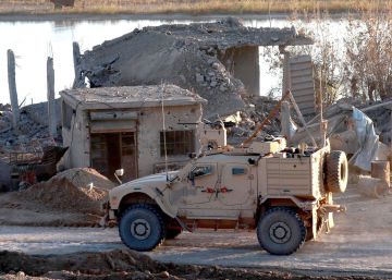 Un vehículo del ejército de EEUU en Siria.