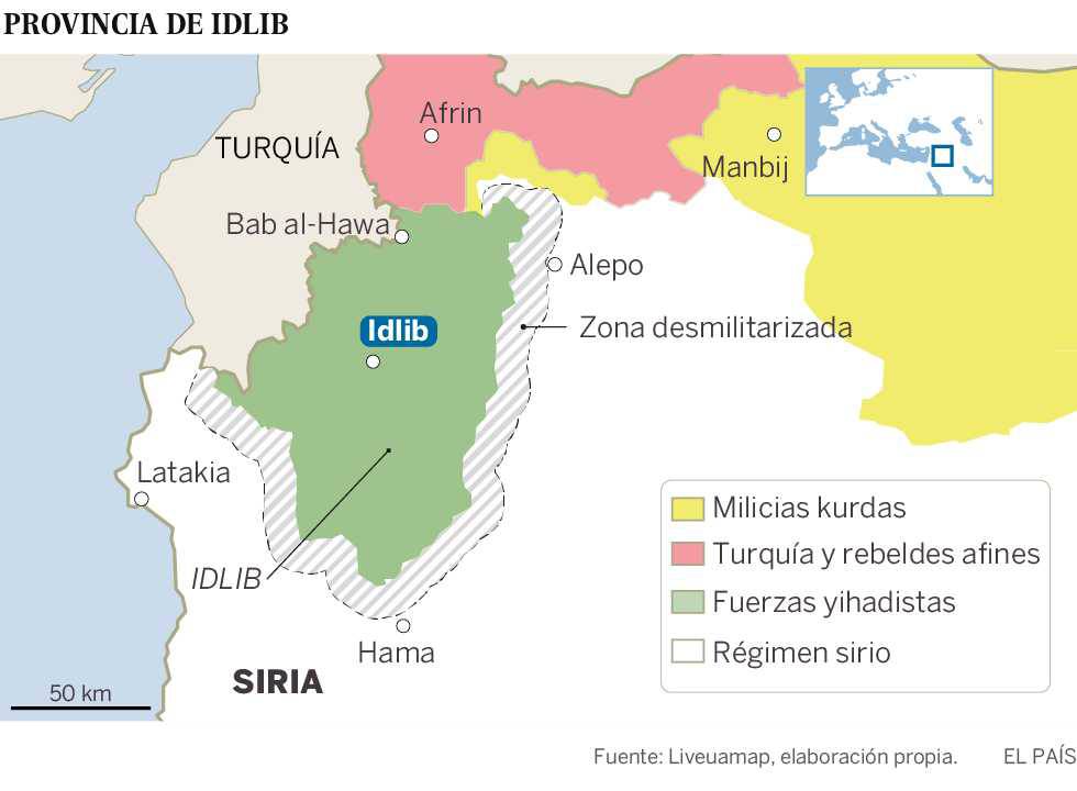 Los yihadistas toman el control de Idlib, último bastión rebelde de Siria