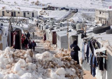 El invierno azota a los refugiados sirios en Líbano