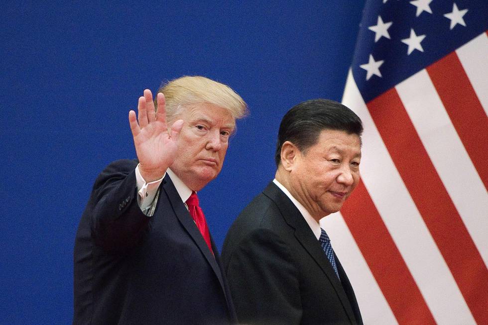 Xi Jinping y Donald Trump en un encuentro de líderes en Pekín en 2017.