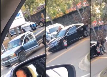 L’insòlit vídeo de la filla d’uns atracadors, de dos anys, que es lliura a la policia amb les mans enlaire