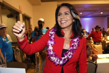 La congresista por Hawái Tulsi Gabbard.