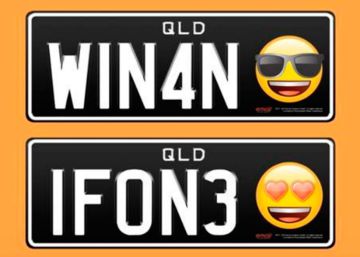 El Estado australiano de Queensland permitirá añadir emoticonos a las matrículas