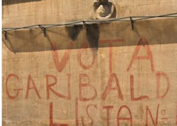 Roma restaura la histórica pintada “Vota Garibaldi” después de borrarla pensando que era vandalismo