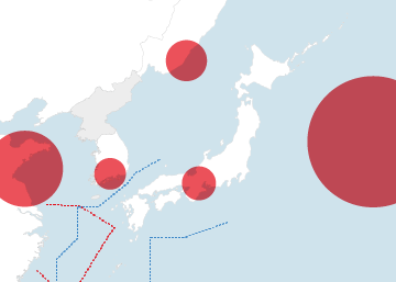 Japón, un archipiélago rodeado de titanes militares en metamorfosis