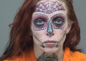 La mujer con la cara tatuada que ha sido detenida tres veces en seis meses