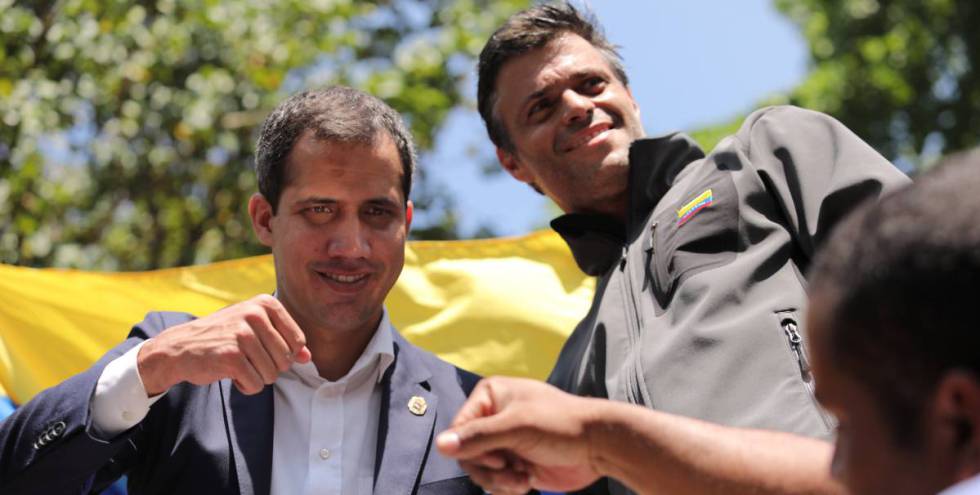 Leopoldo lópez y Juan Guaidó