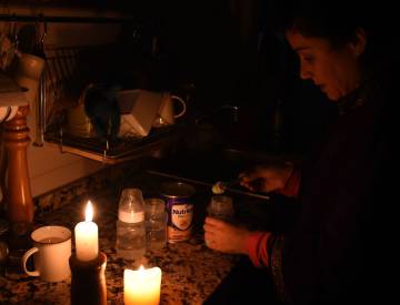 Corte de luz en Argentina