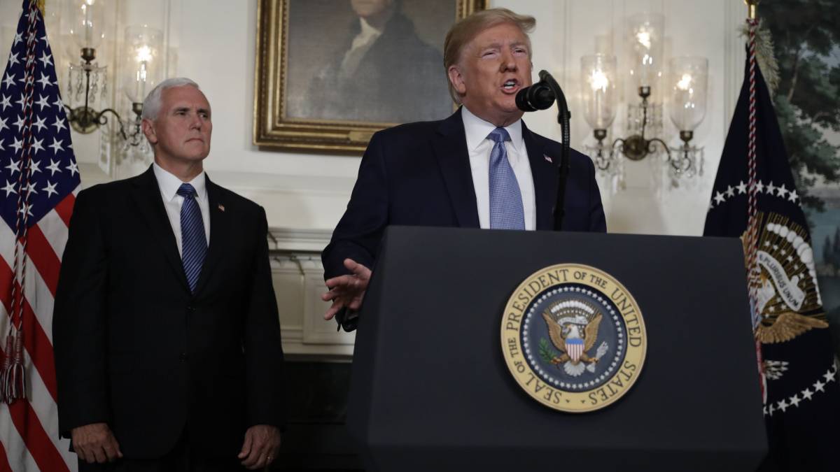 El presidente de EE UU, Donald Trump, comparece este lunes tras la matanza en El Paso.