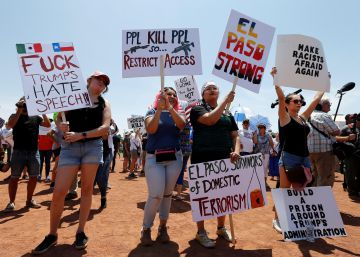 La visita de Trump a Dayton y El Paso ahonda la división en el país