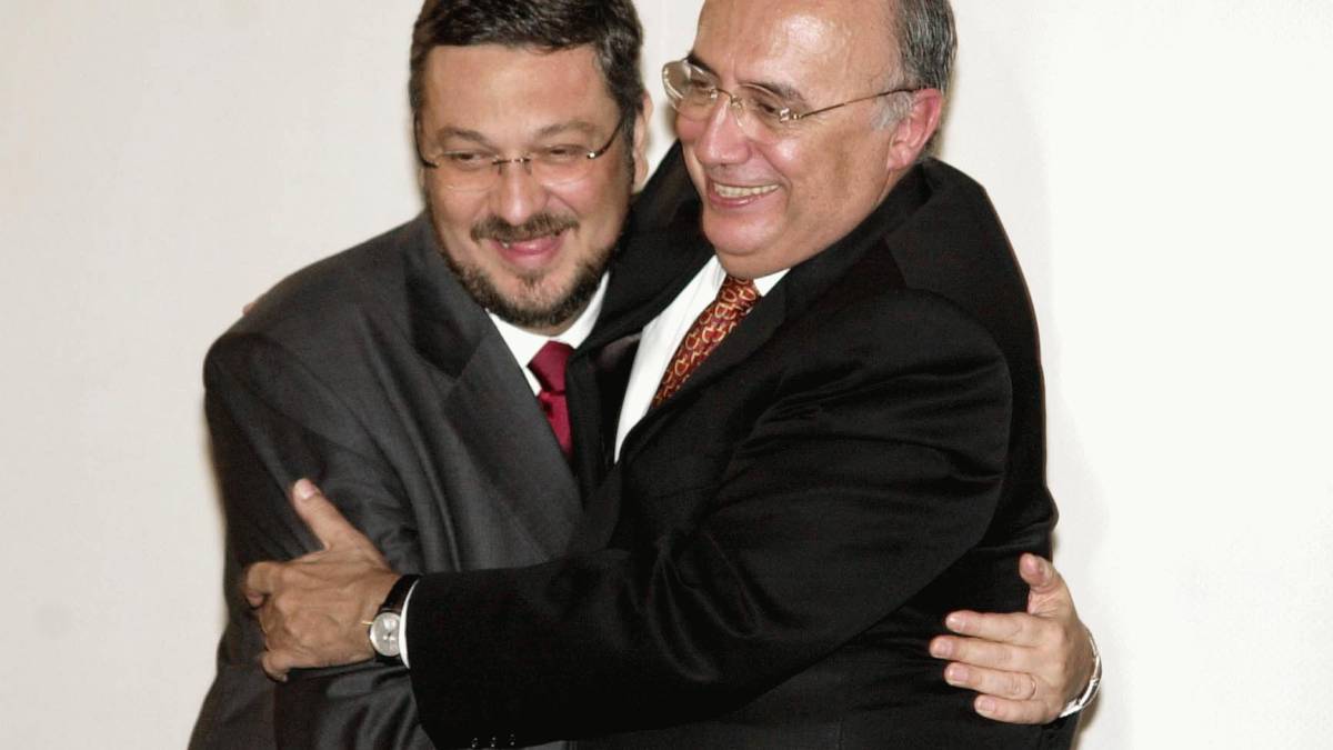Palocci y Meirelles, en 2003.