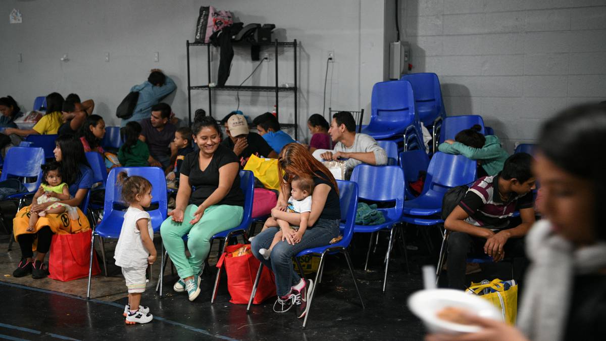 Un centro de detención de familias inmigrantes en McAllen (Texas, EEUU).