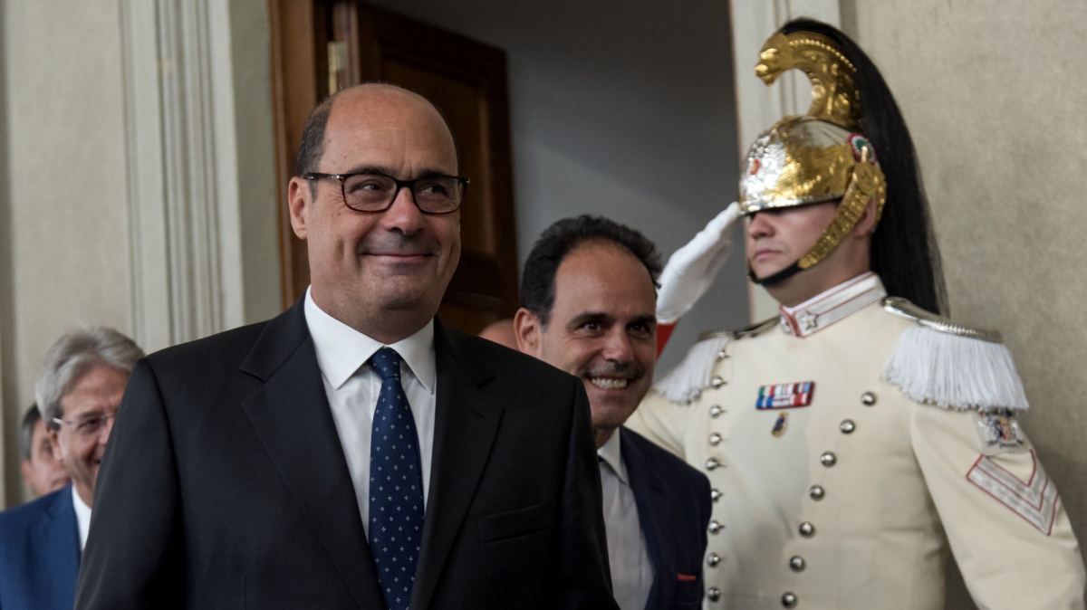 Zingaretti, tras su reunión con Mattarella.