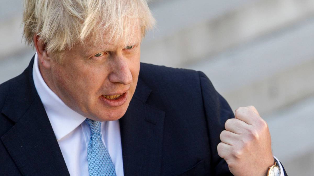 Boris Johnson, durante una rueda de prensa en París la semana pasada.