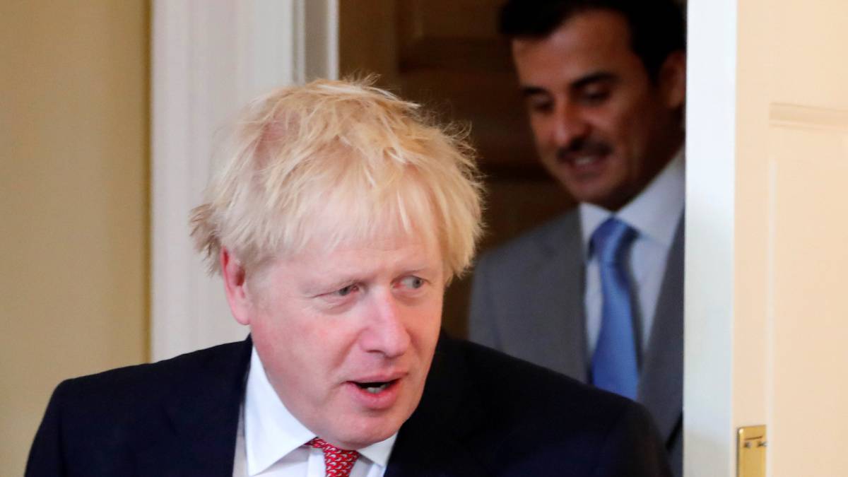 Boris Johnson, este viernes en Londres.