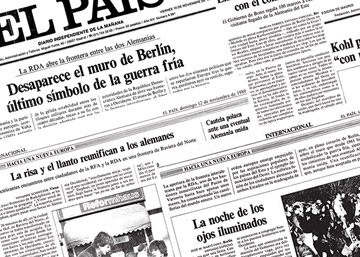 Así contó EL PAÍS el desmoronamiento del último símbolo de la Guerra Fría