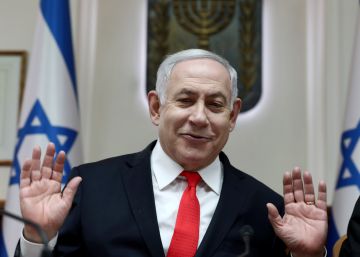 Netanyahu vuelve a ser evacuado de un mitin político por el lanzamiento de un cohete desde Gaza