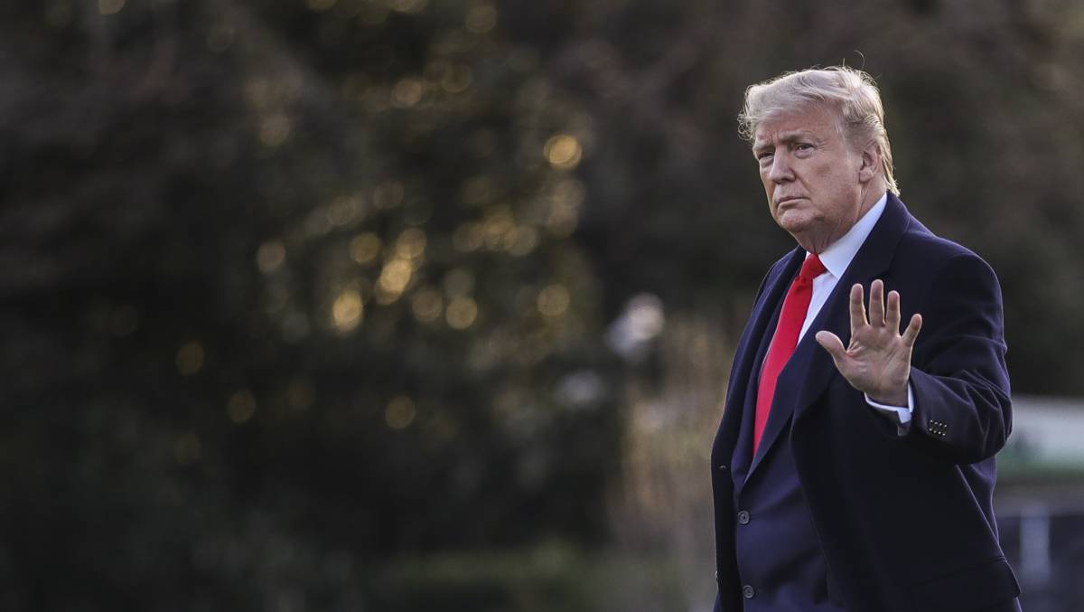 Donald Trump, en Washington en enero de 2020.