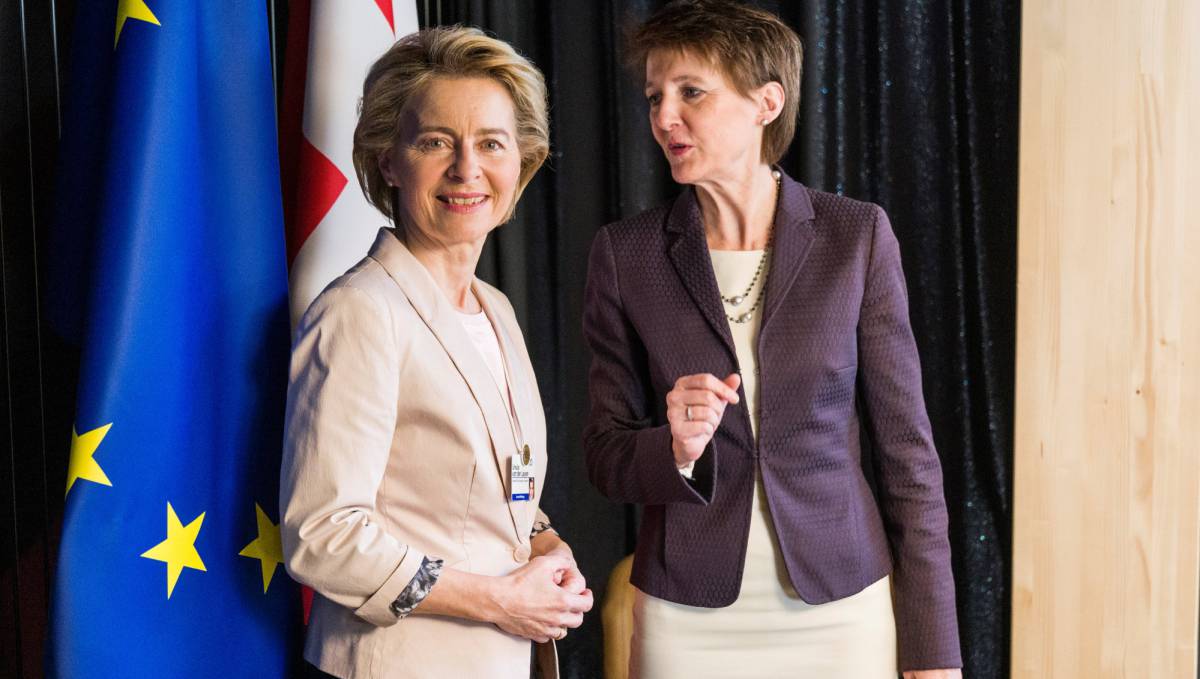 Simonetta Sommaruga y Ursula von der Leyen.